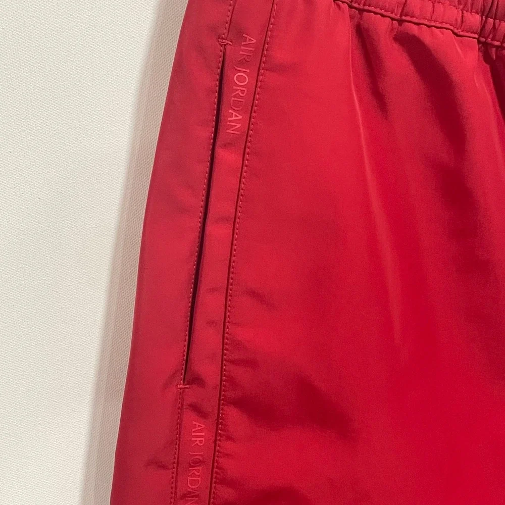 Nike Air Jordan Mens Loose Fit Track Pants Red HV0083-659 Size Medium NWT Storm